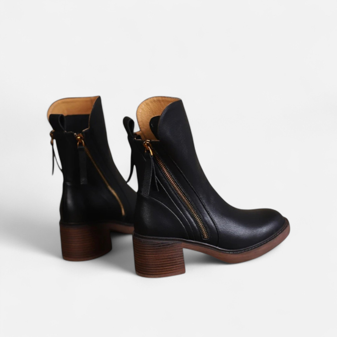 Loravene | Women’s Winter Ankle Boots Zip Closure