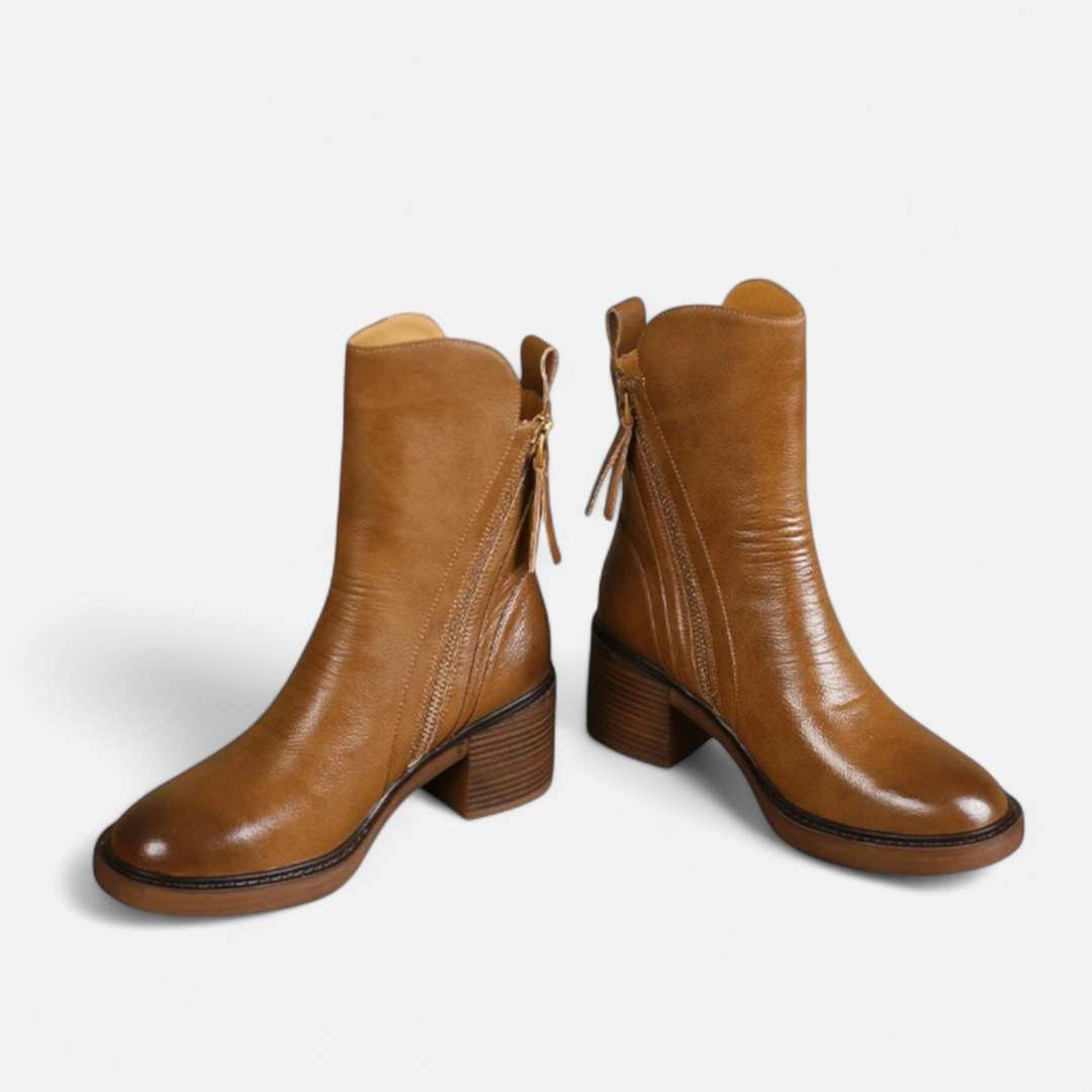 Loravene | Women’s Winter Ankle Boots Zip Closure