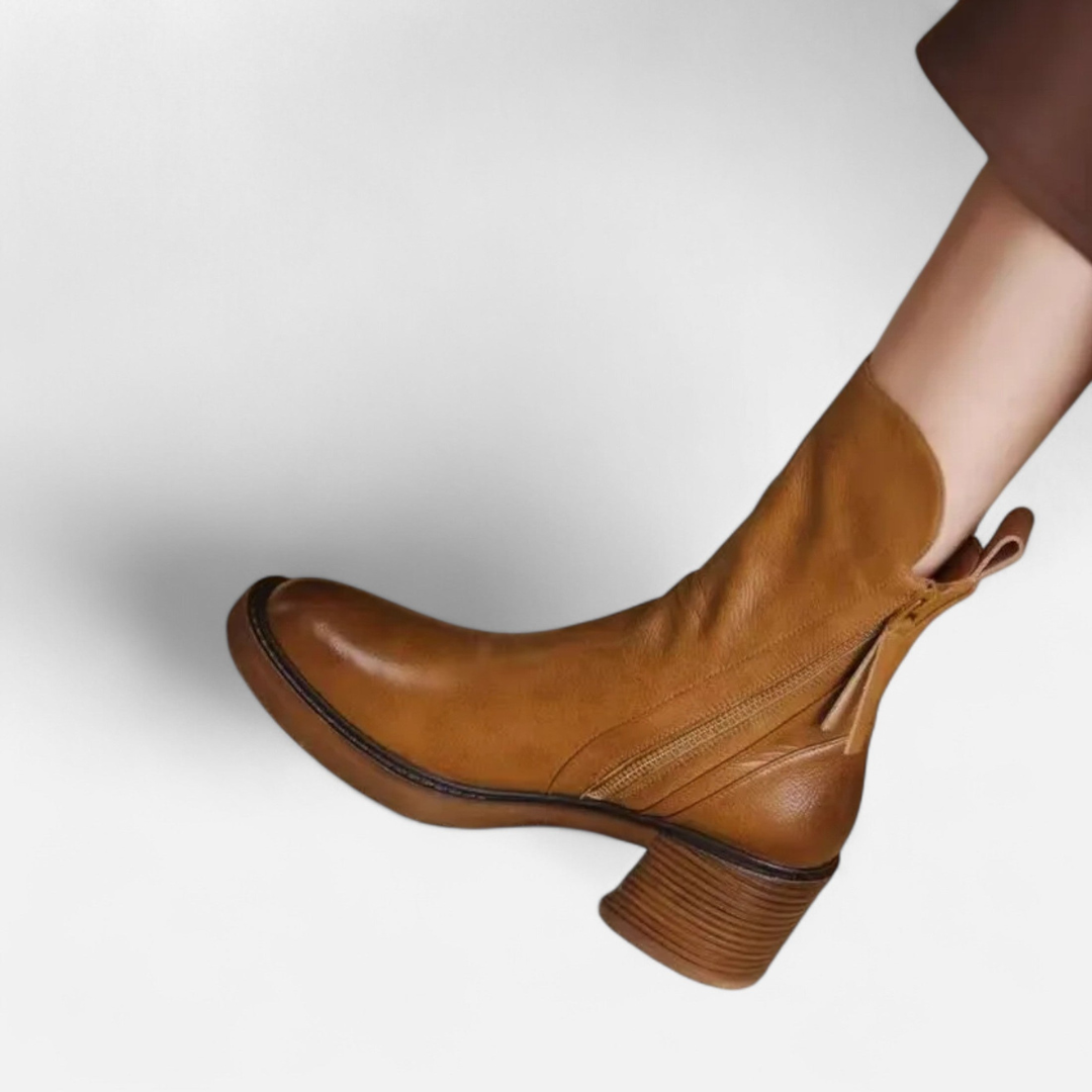 Loravene | Women’s Winter Ankle Boots Zip Closure