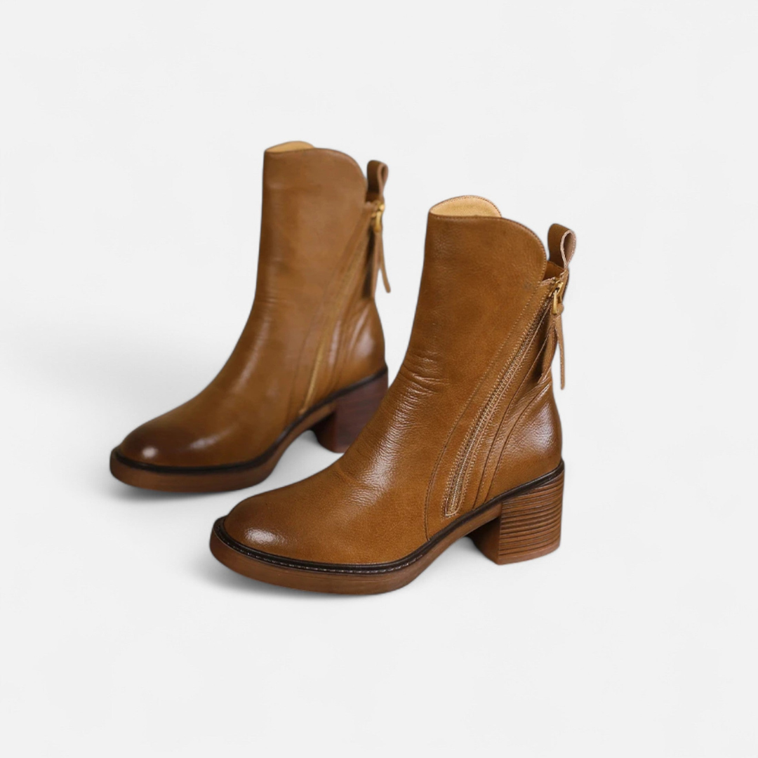 Loravene | Women’s Winter Ankle Boots Zip Closure