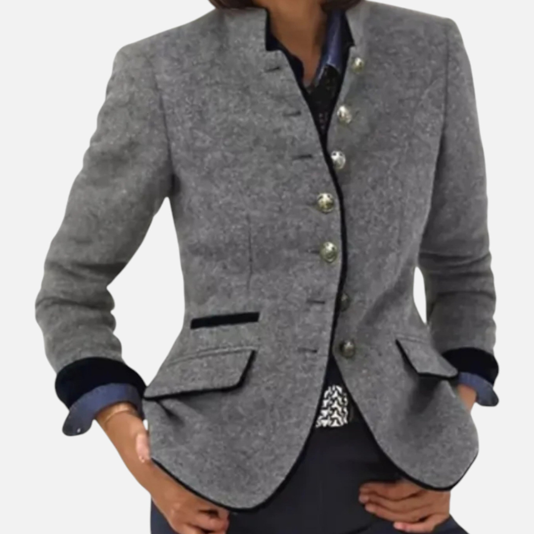Loravene | Women’s Winter Coat Wool Blend Elegant Style