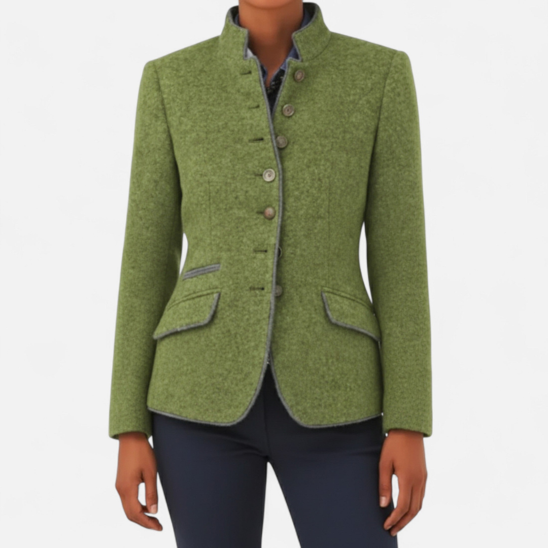 Loravene | Women’s Winter Coat Wool Blend Elegant Style