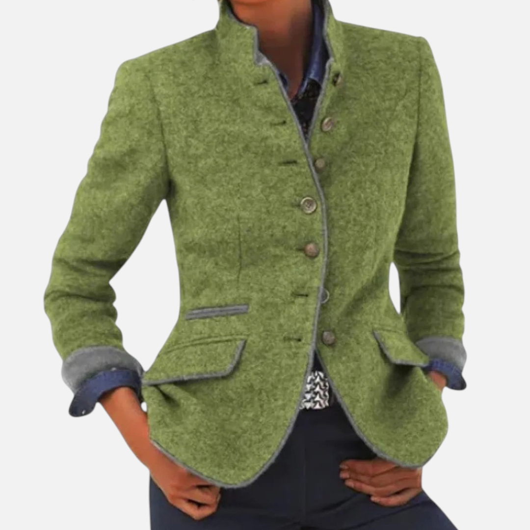 Loravene | Women’s Winter Coat Wool Blend Elegant Style