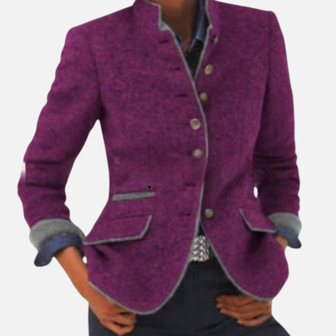 Loravene | Women’s Winter Coat Wool Blend Elegant Style