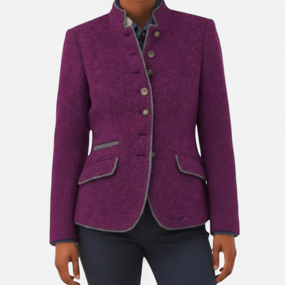 Loravene | Women’s Winter Coat Wool Blend Elegant Style