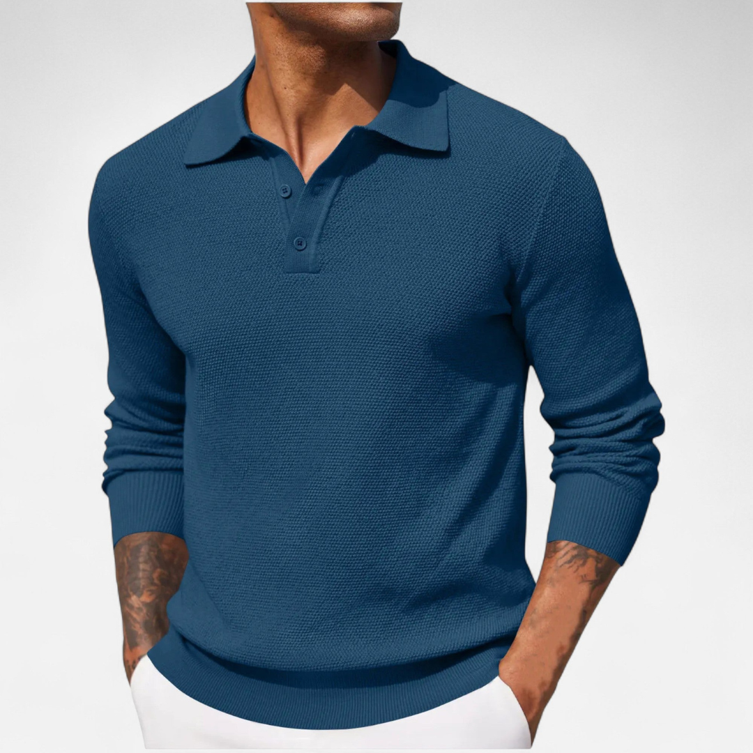 Loravene | Men’s Luxury Long Sleeve Polo