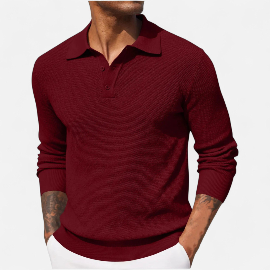 Loravene | Men’s Luxury Long Sleeve Polo