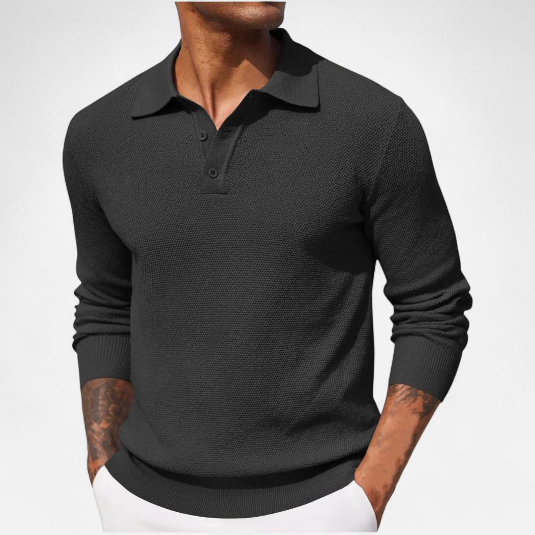Loravene | Men’s Luxury Long Sleeve Polo