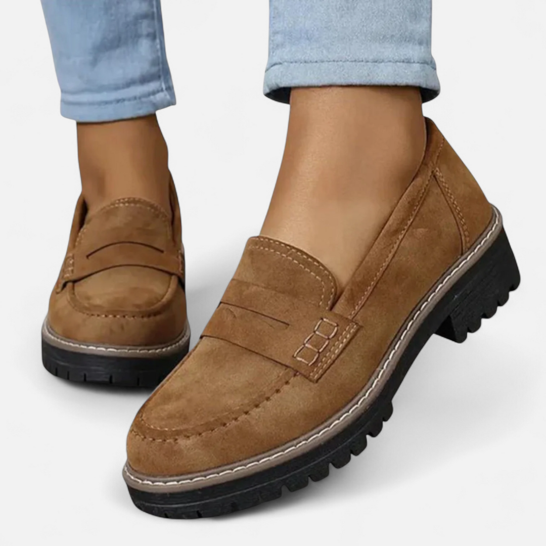 Loravene | Women’s Leather Orthopaedic Loafers - Refined Comfort, Timeless Design