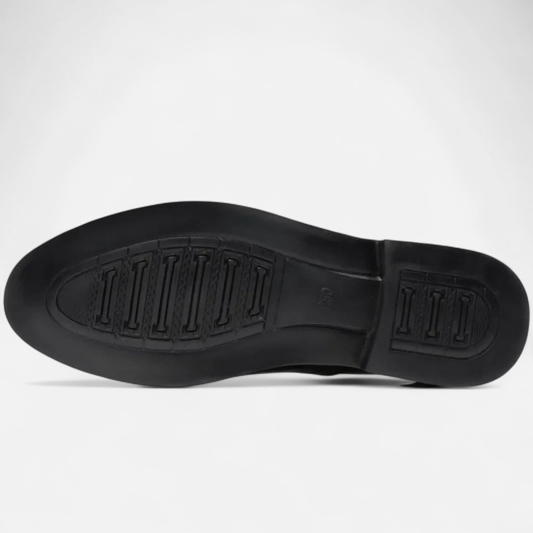 Loravene | Men’s Formal Shoes - English Style with Perforated Details