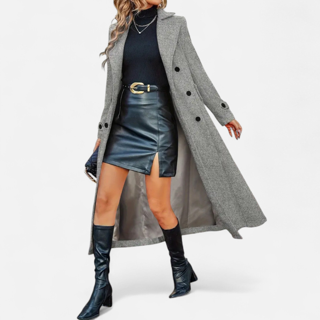 Loravene | Women’s Long Winter Coat - Elegant and Warm