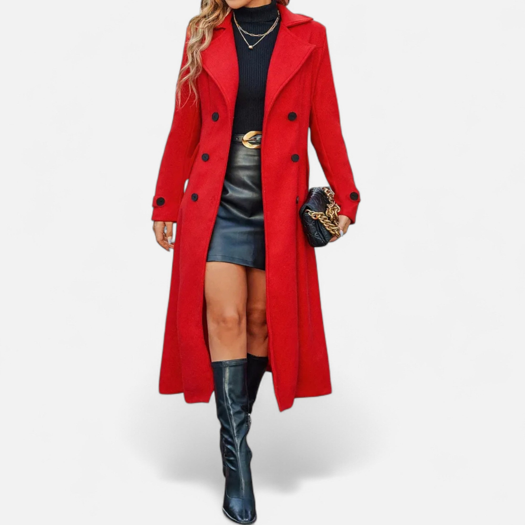 Loravene | Women’s Long Winter Coat - Elegant and Warm