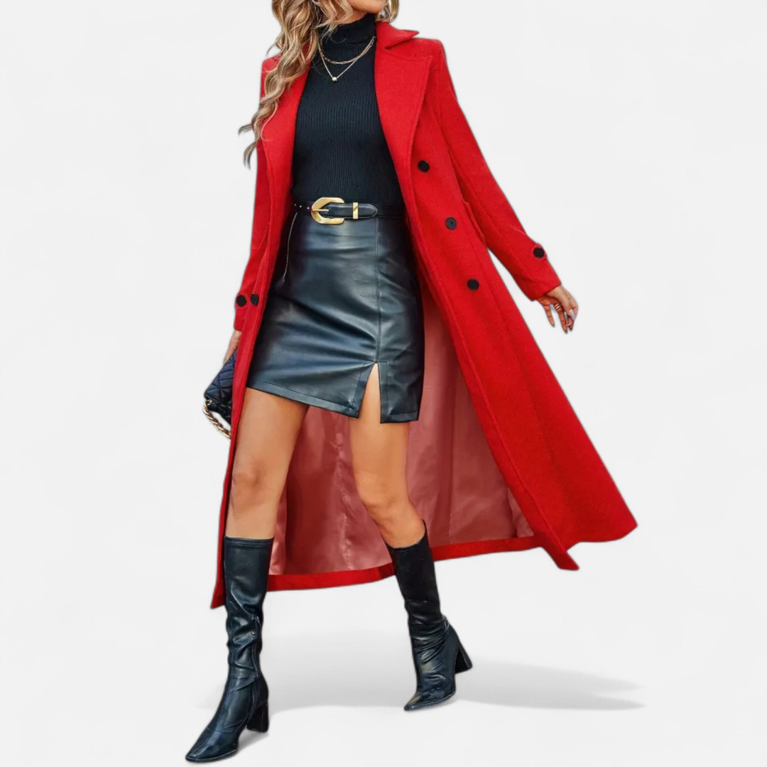 Loravene | Women’s Long Winter Coat - Elegant and Warm