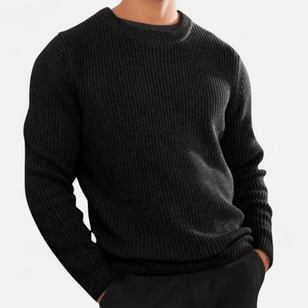 Loravene | Men’s Crew Neck Jumper - Handcrafted Premium Knitwear