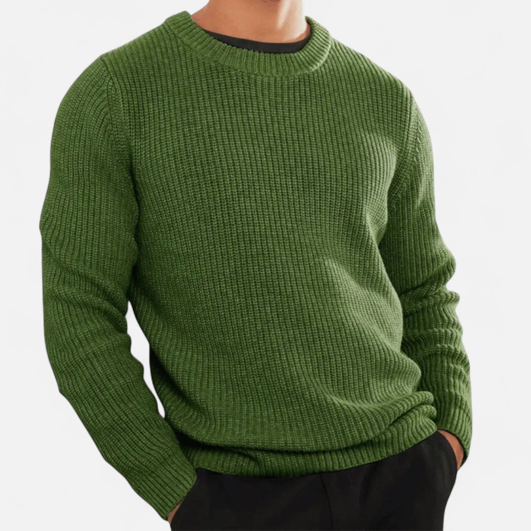 Loravene | Men’s Crew Neck Jumper - Handcrafted Premium Knitwear