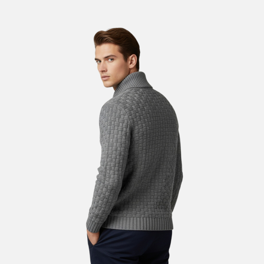 Loravene | Men’s Winter Turtleneck Jumper - Thermal Design