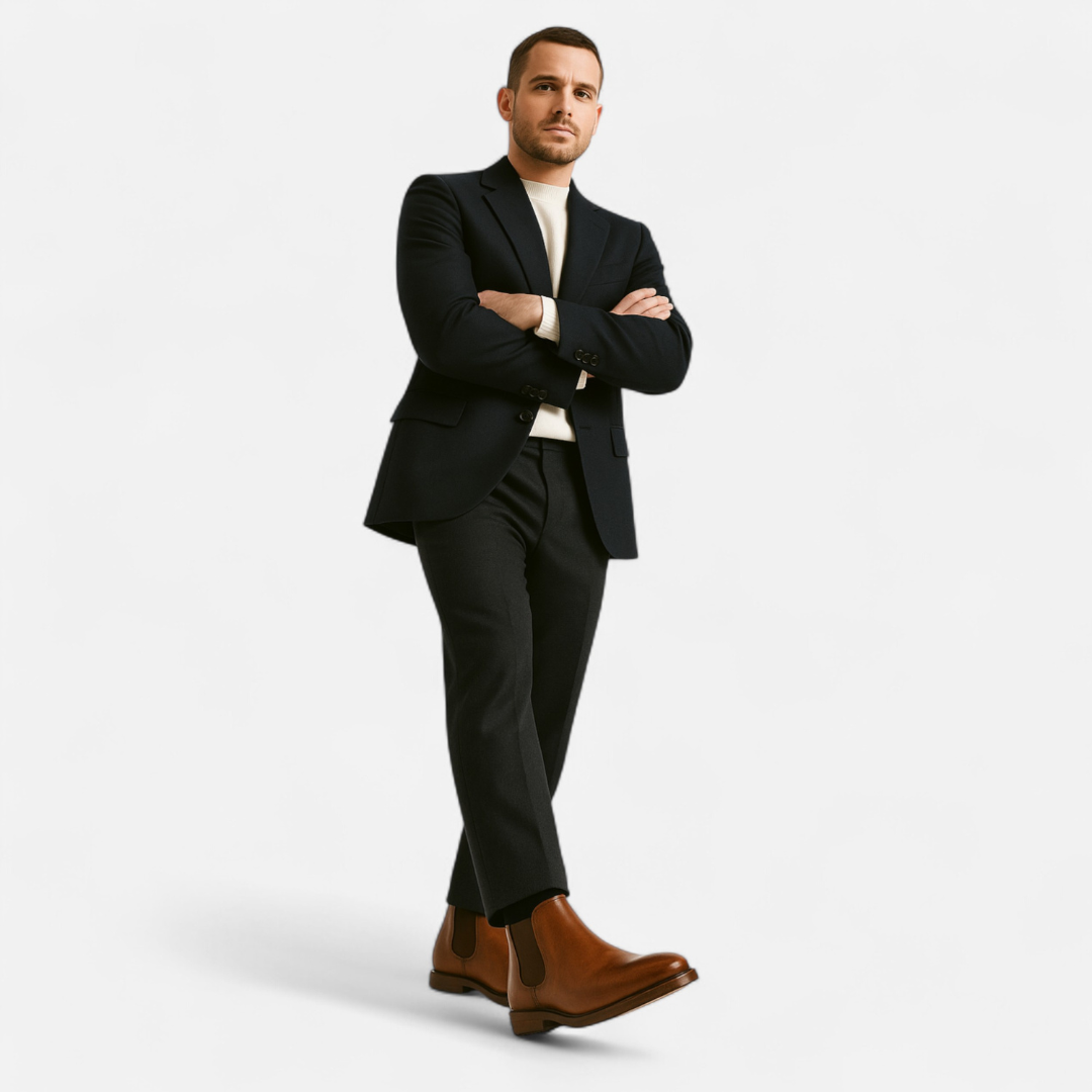 Loravene | Men’s Chelsea Boots Retro Timeless Elegance