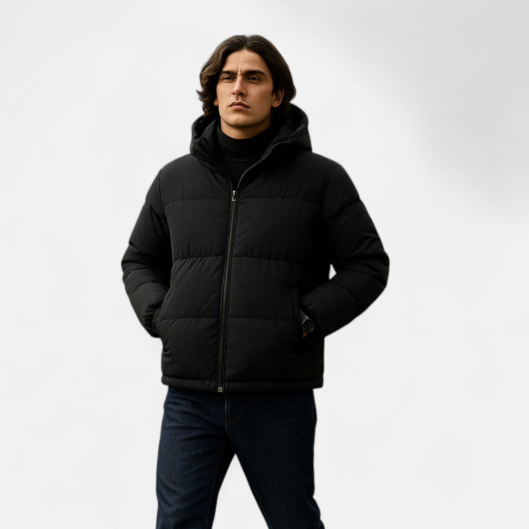 Loravene | Men’s Winter Puffer Jacket - Detachable Hood