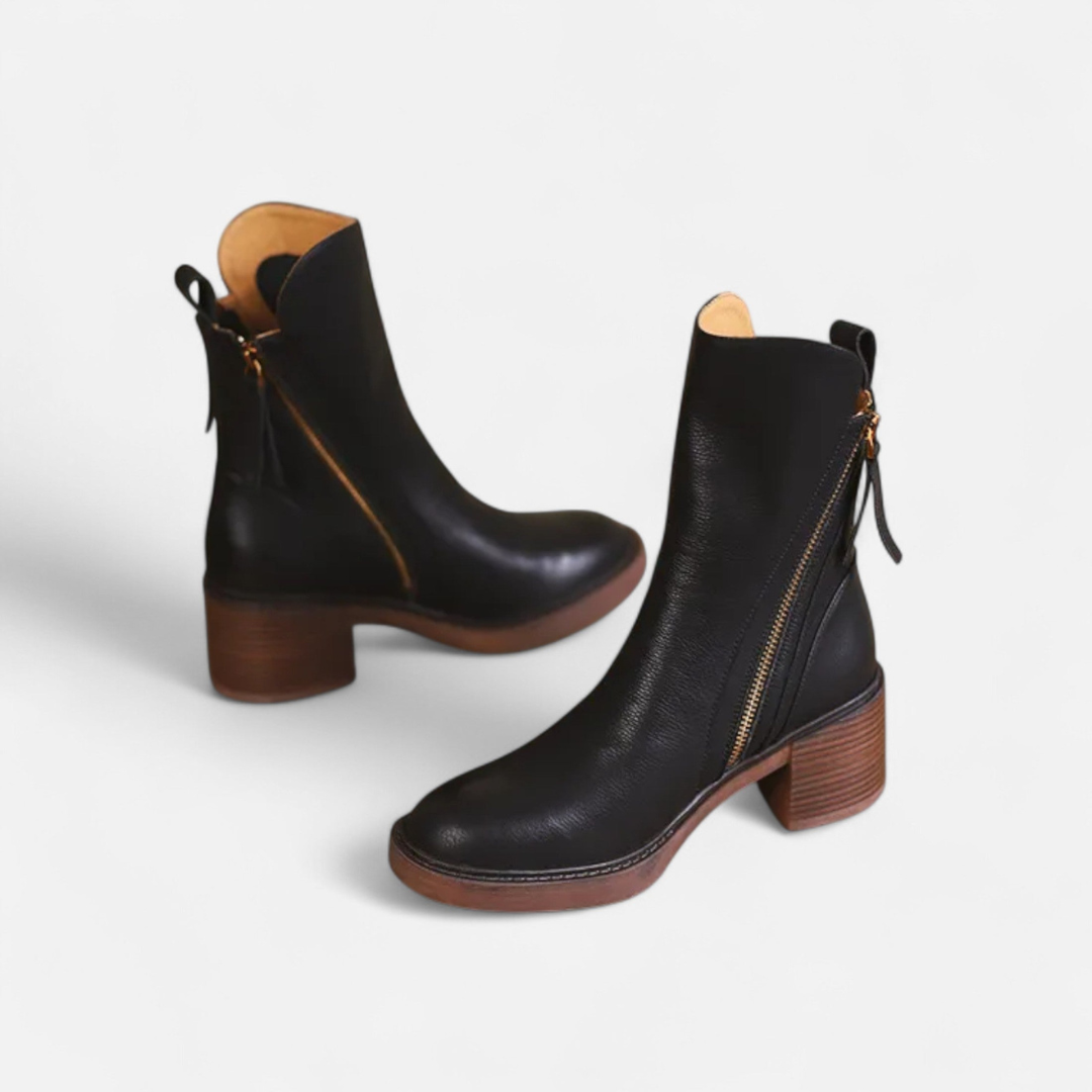 Loravene | Women’s Winter Ankle Boots Zip Closure