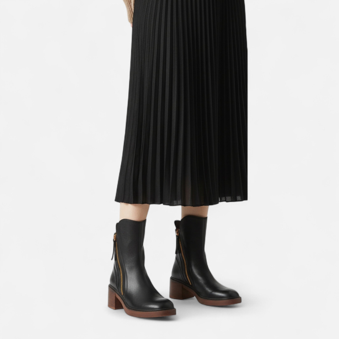 Loravene | Women’s Winter Ankle Boots Zip Closure