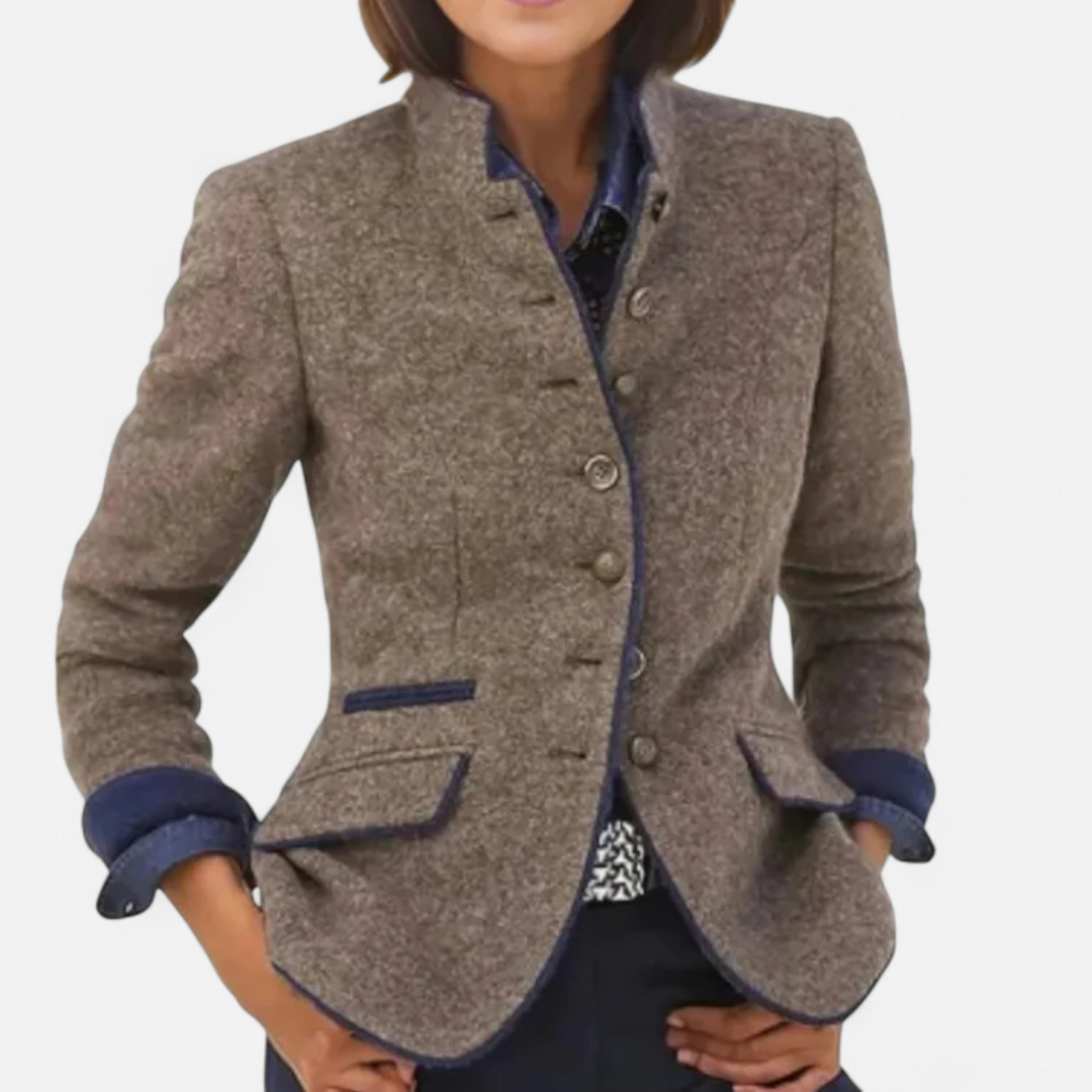 Loravene | Women’s Winter Coat Wool Blend Elegant Style