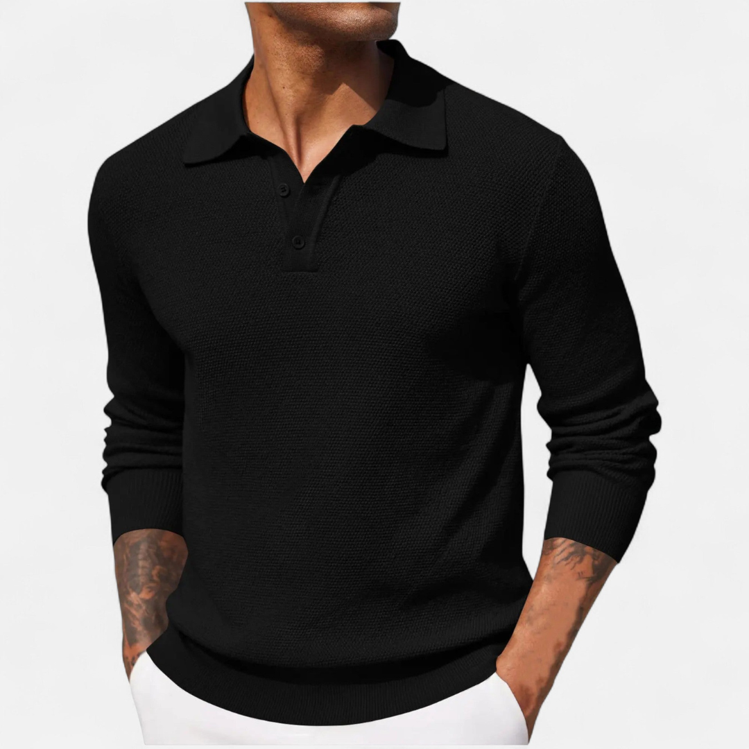Loravene | Men’s Luxury Long Sleeve Polo