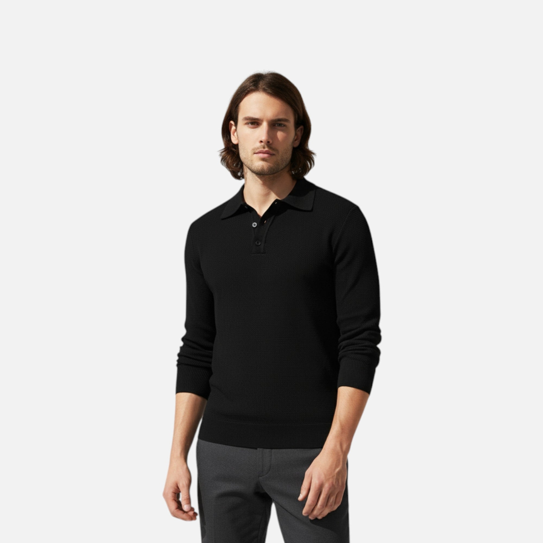 Loravene | Men’s Luxury Long Sleeve Polo