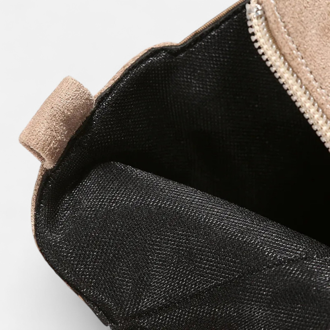 Loravene | Women’s Suede Chelsea Boots - Elegant Mid Heel Design