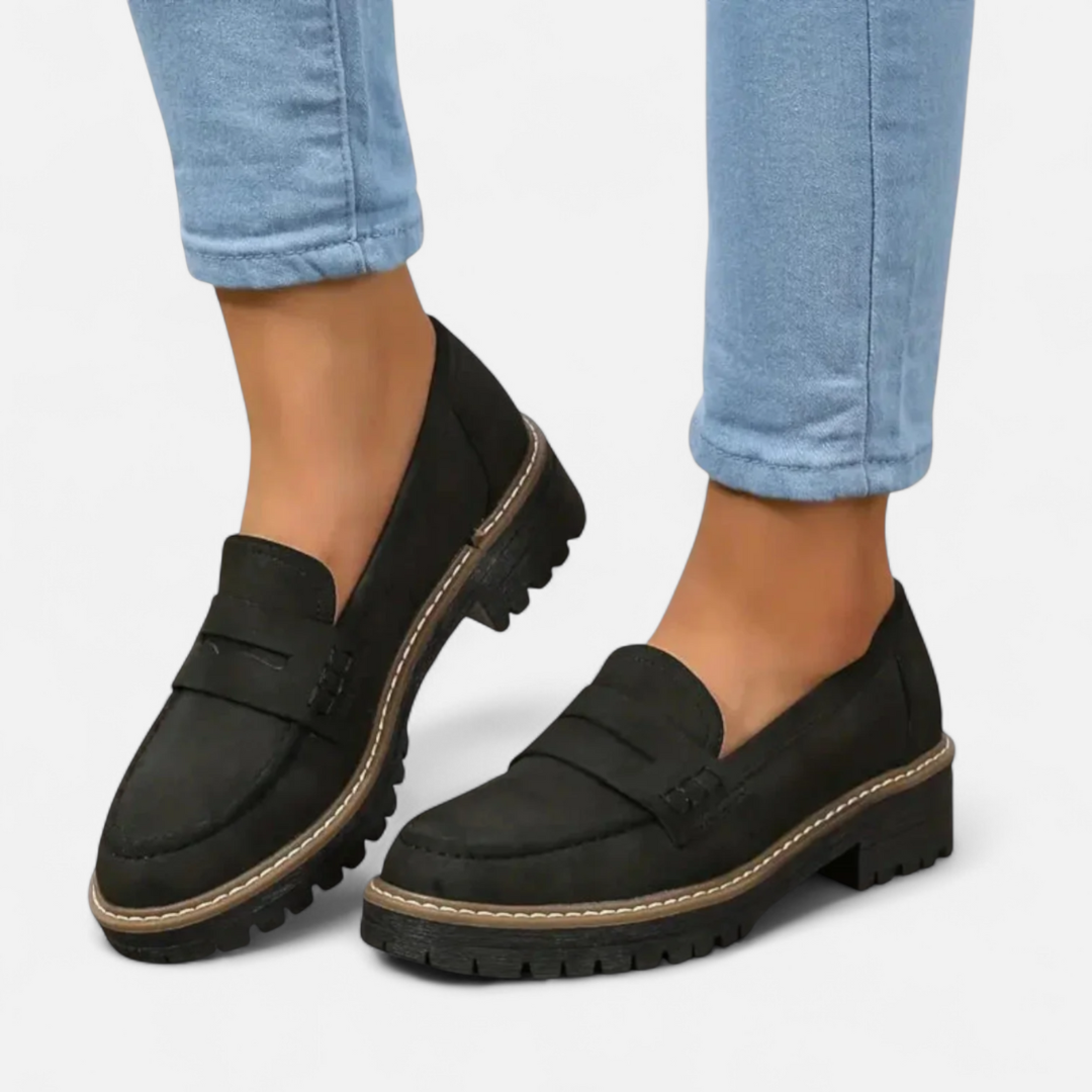 Loravene | Women’s Leather Orthopaedic Loafers - Refined Comfort, Timeless Design