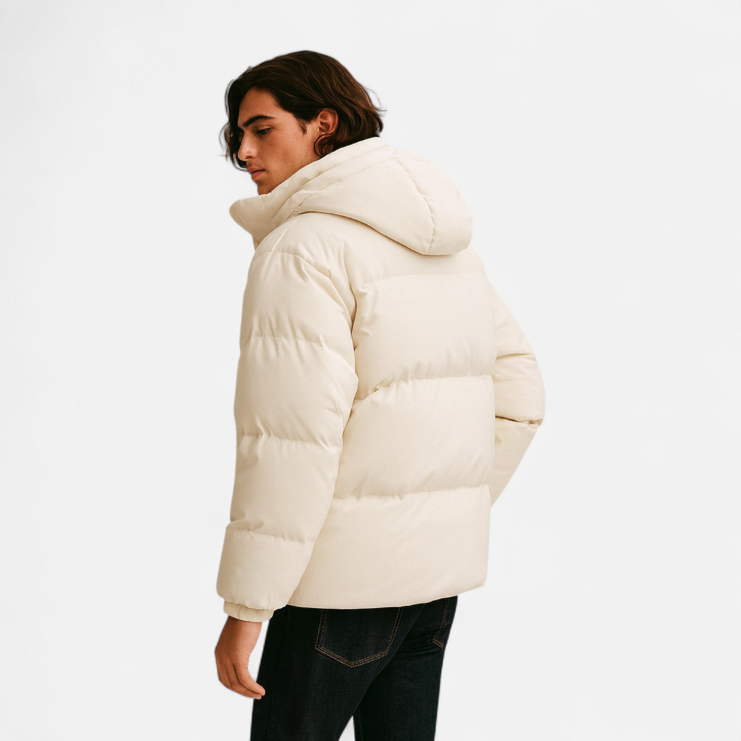 Loravene | Men’s Winter Puffer Jacket - Detachable Hood