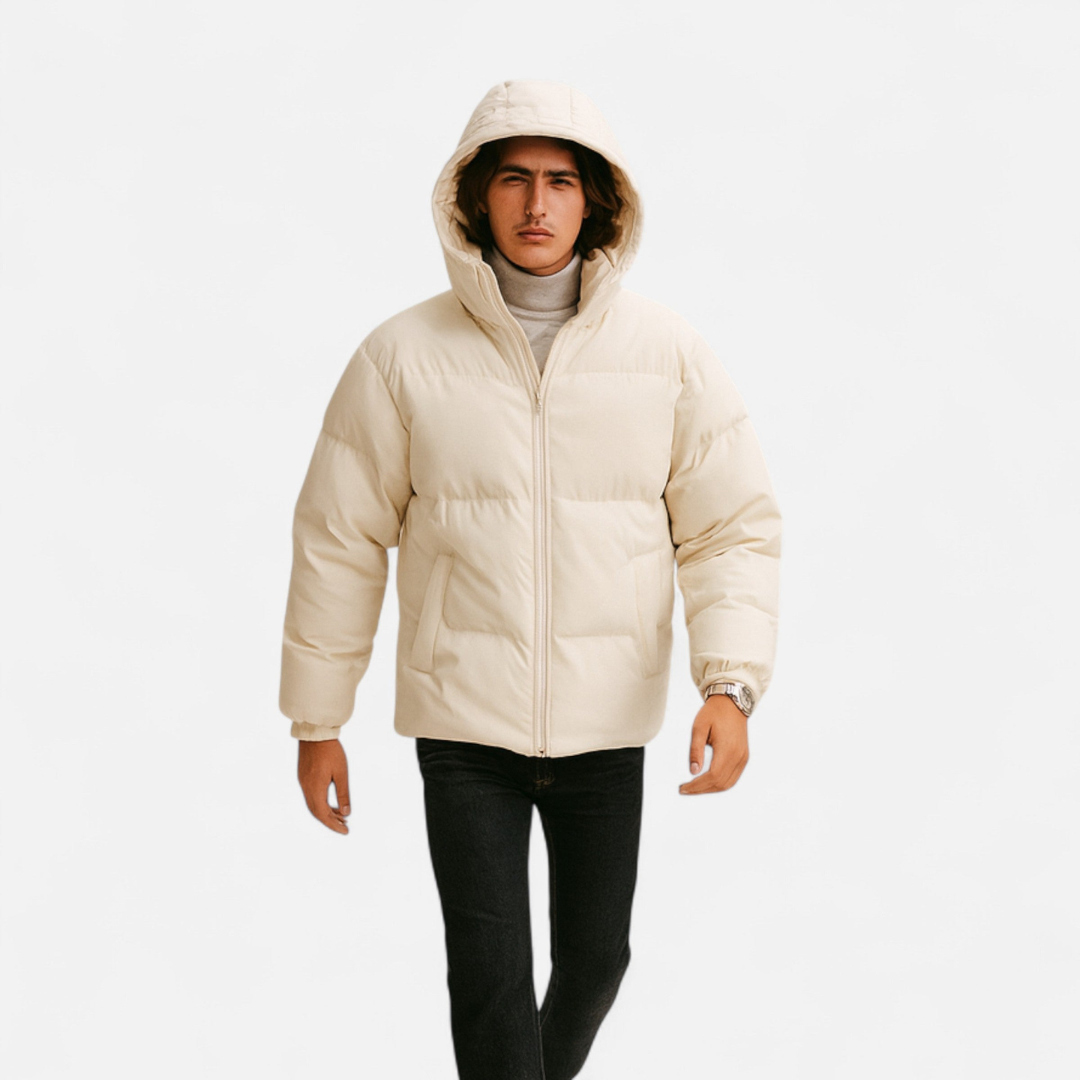 Loravene | Men’s Winter Puffer Jacket - Detachable Hood