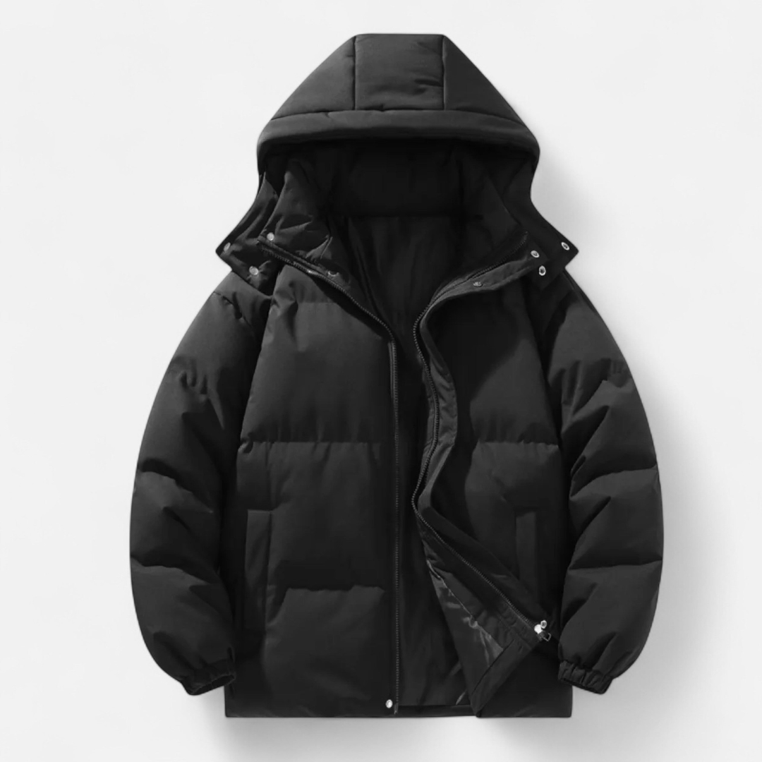 Loravene | Men’s Winter Puffer Jacket - Detachable Hood