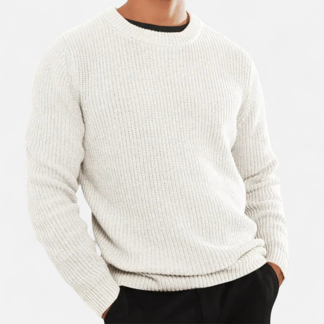 Loravene | Men’s Crew Neck Jumper - Handcrafted Premium Knitwear