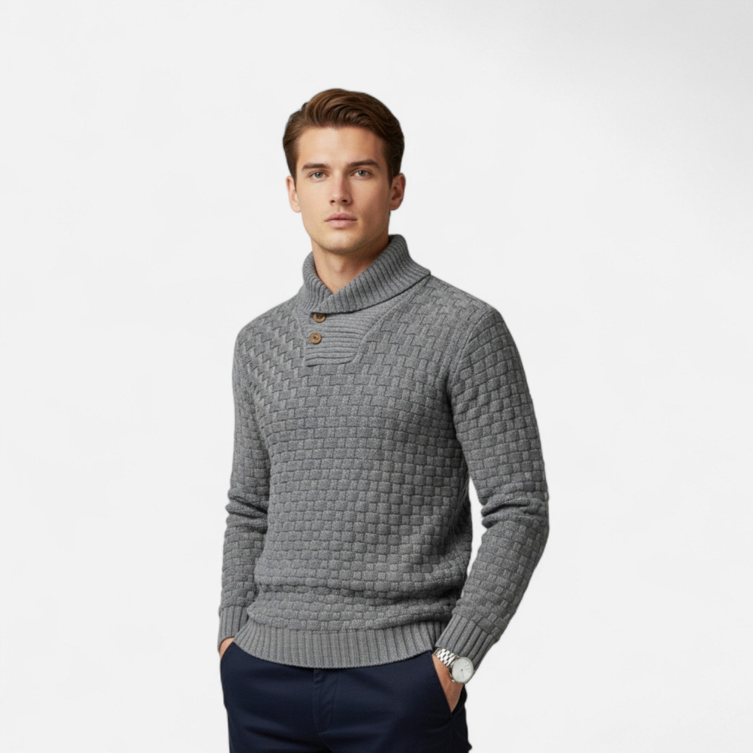 Loravene | Men’s Winter Turtleneck Jumper - Thermal Design